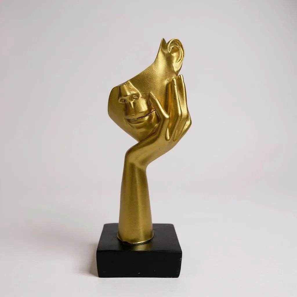 Escultura Abstrata de Mãos e Rostos Decorativa Alidolado - Alidolado