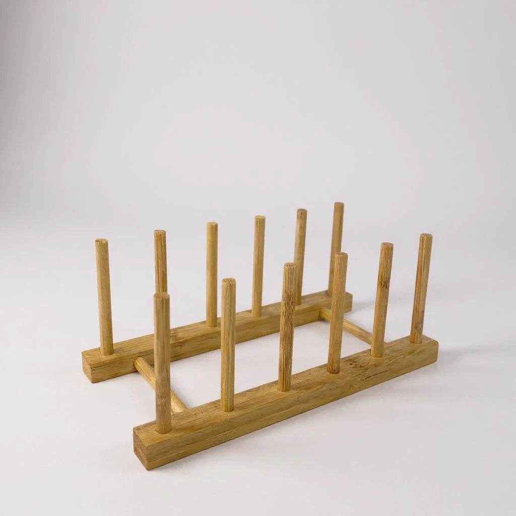 Suporte para Pratos de Madeira com 6 Cabeças, 1 peça - Alidolado
