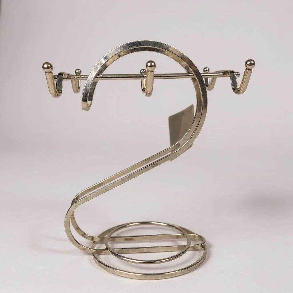 Suporte para Xícaras em Metal – Cor Cromado, 1 unidade - Alidolado