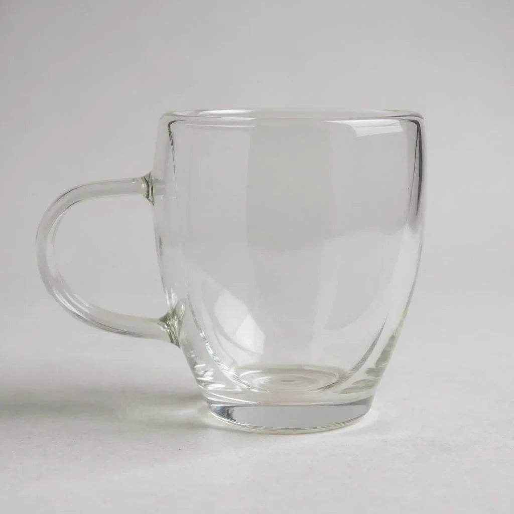 Caneca de Vidro Transparente com Alça - Alidolado