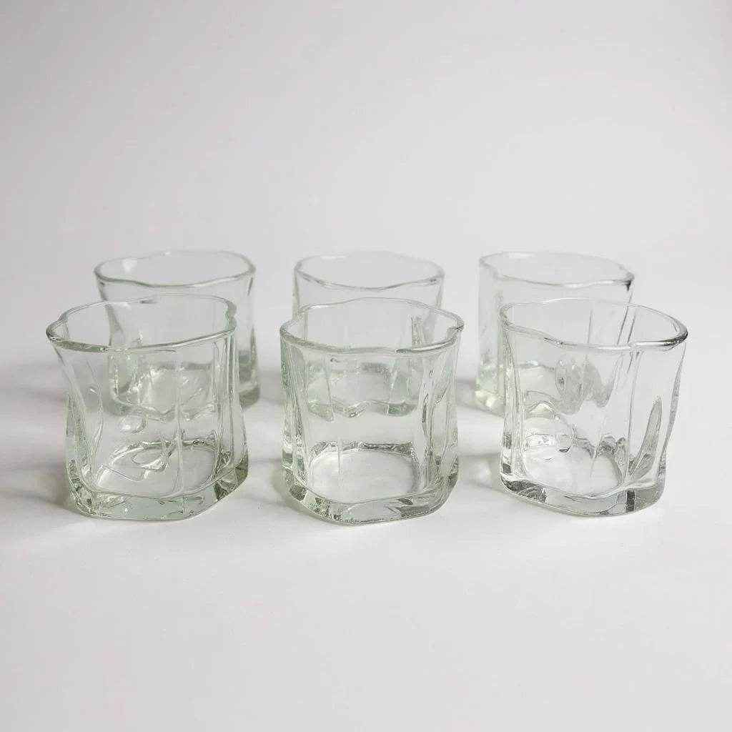 Copo com Pires de Vidro Transparente 200ml - Alidolado