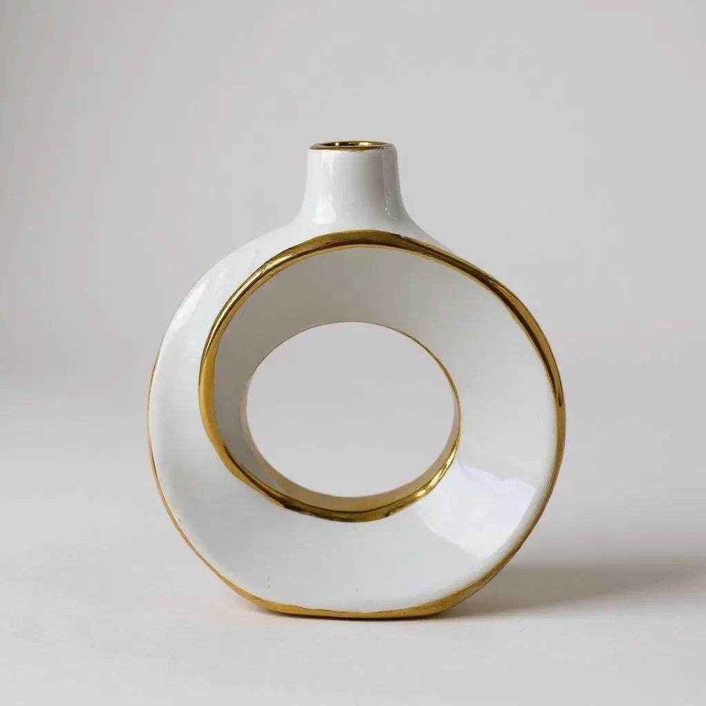 Vaso Decorativo Circular Alidolado - Alidolado