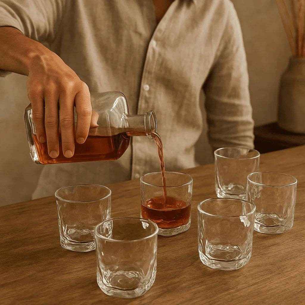 Conjunto de Copos para Whisky 185ml 6 Peças Alidolado