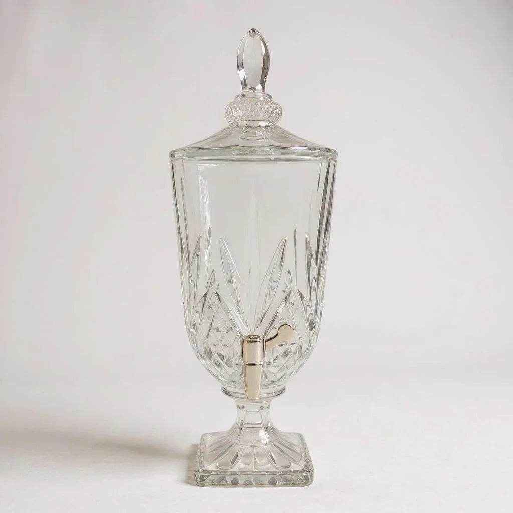 Suqueira de Vidro com Dispenser – 5L, Cor Transparente, 1 peça - Alidolado