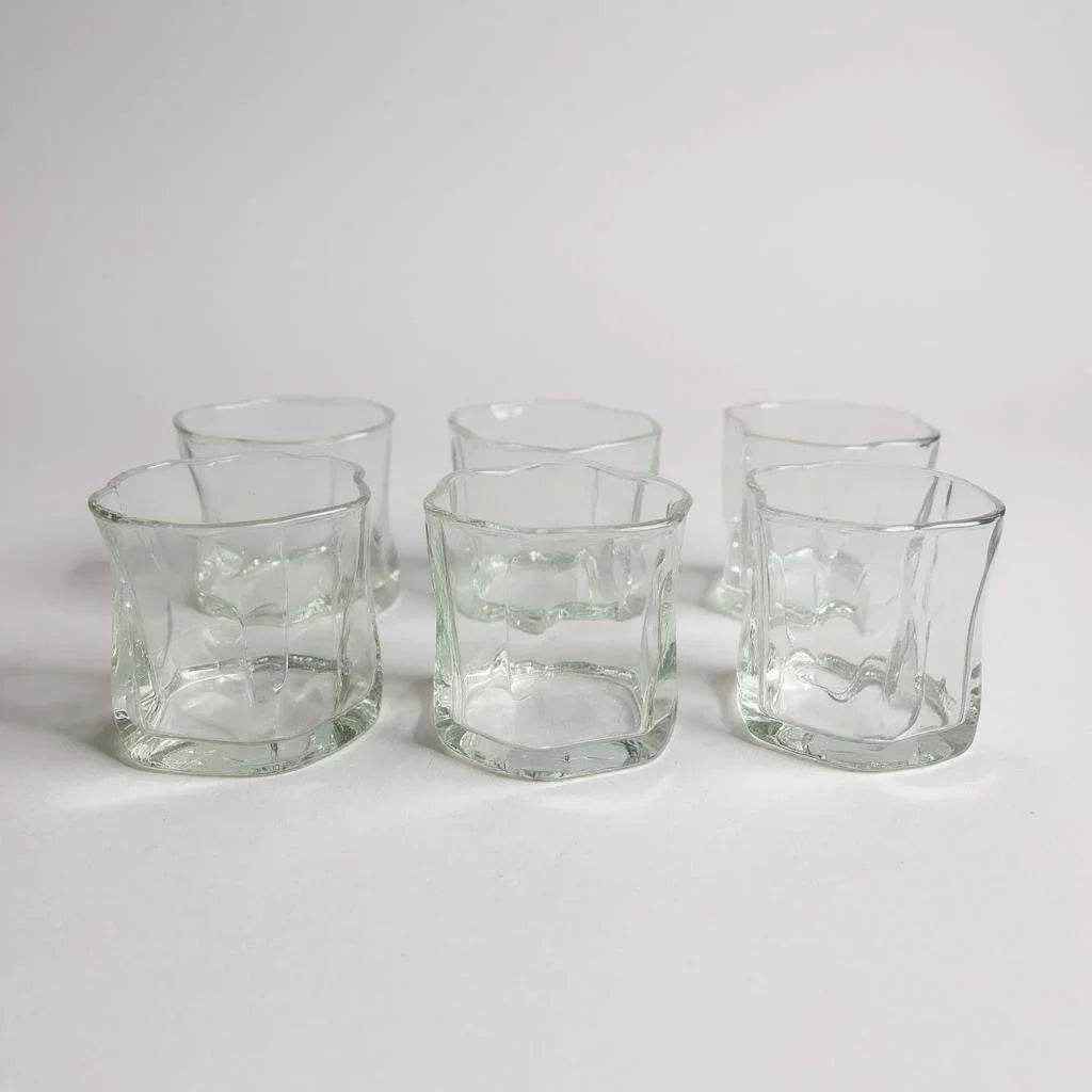 Copo com Pires de Vidro Transparente 200ml - Alidolado