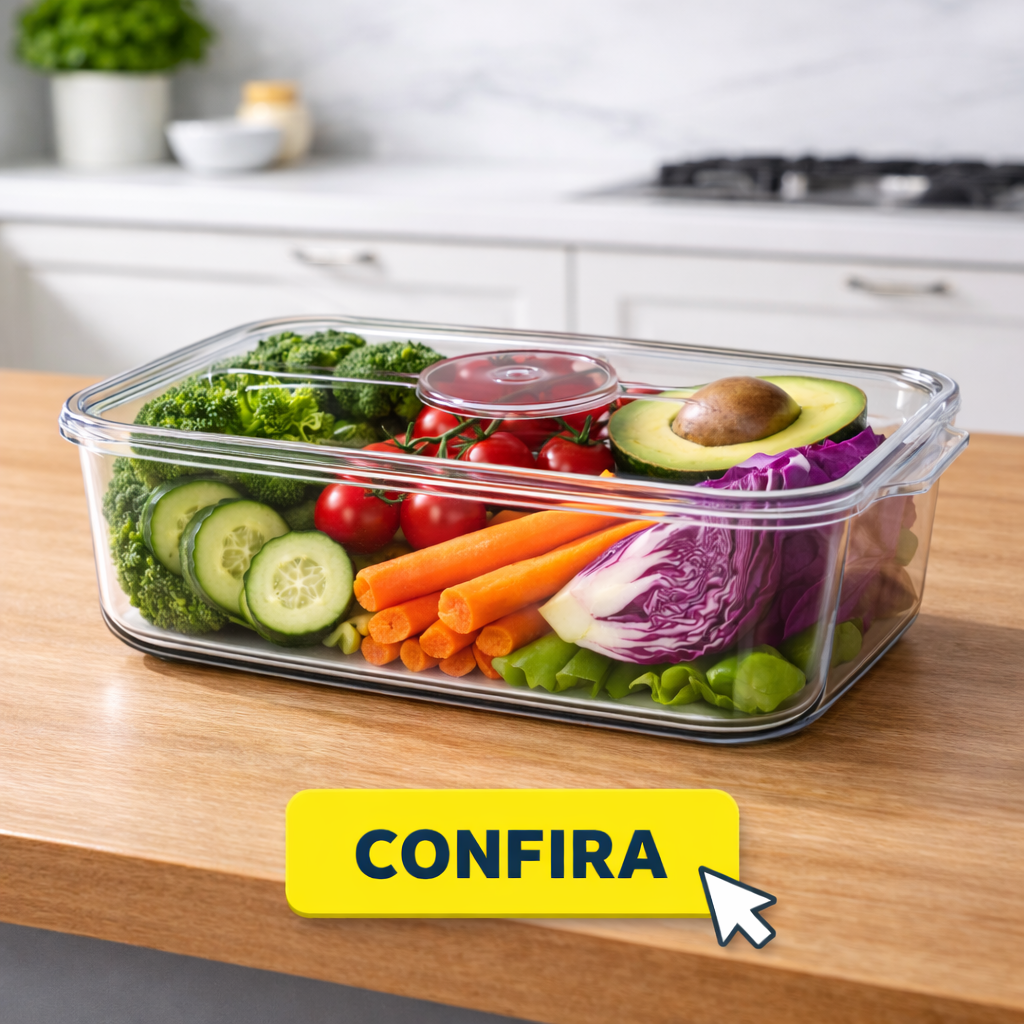 Caixa Organizadora de Carne com Tampa