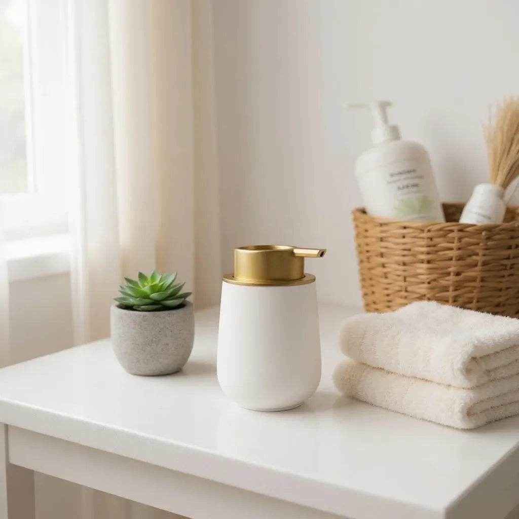 Dispenser de Cerâmica Branco Alidolado - Alidolado