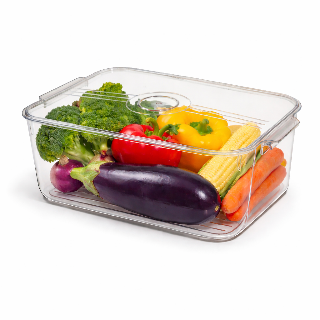 Caixa Organizadora de Carne com Tampa 32x15.5x14.5 cm Composicao: Plastico Contagem: 1 unidade - QG9759