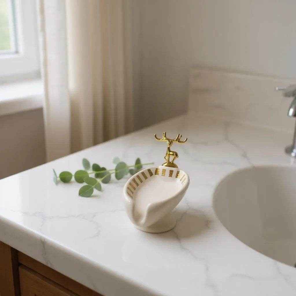 Saboneteira com Dispenser Cerâmica Alidolado - Alidolado