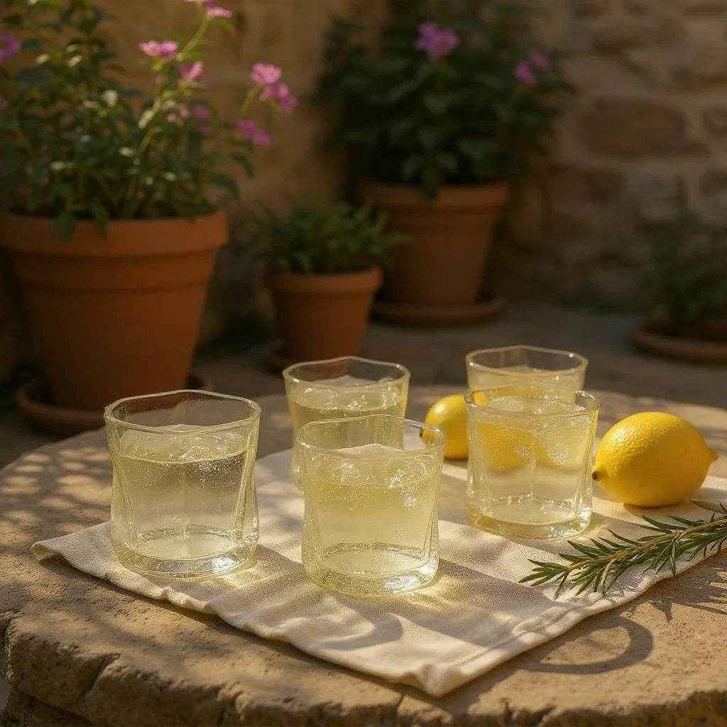 Copo com Pires de Vidro Transparente 200ml - Alidolado