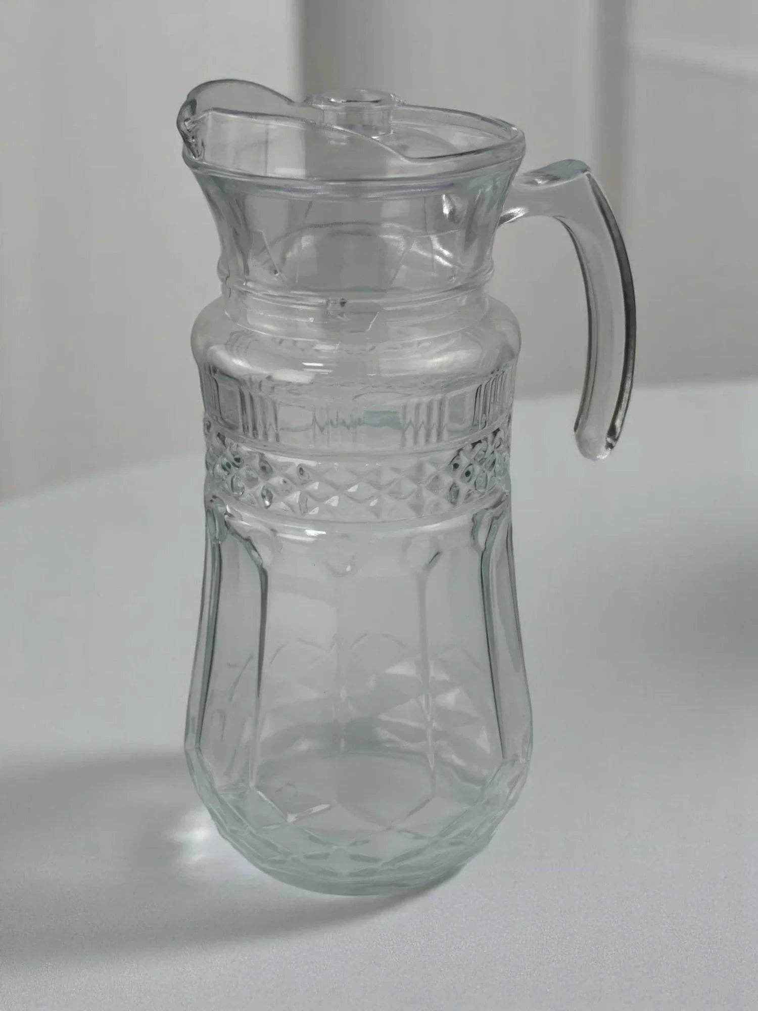 Jarra de Vidro com Alça e Tampa 1400ml Alidolado