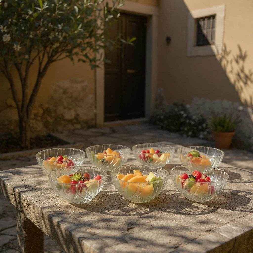 Kit de Tigelas de Vidro Transparente – 6 Peças Decorativas - Alidolado