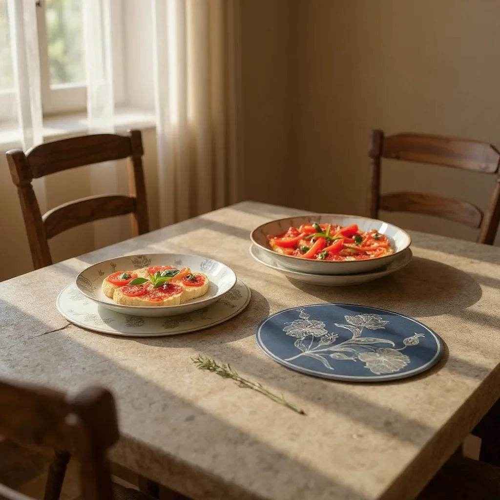 Jogo Americano Flora Retrô Vintage - Alidolado