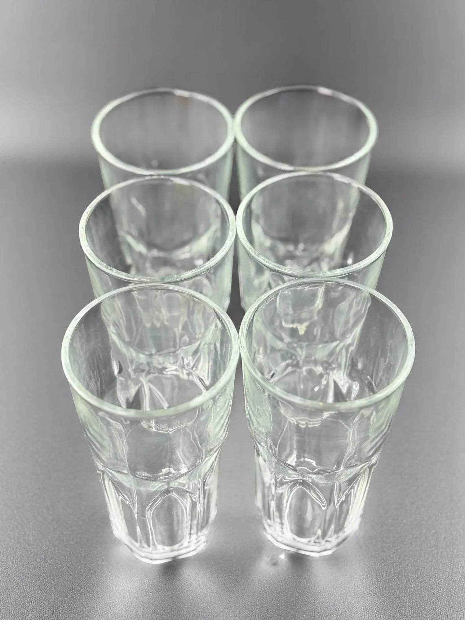 Conjunto de Copos de Vidro 300ml Design Sleek 6 Peças Alidolado - Alidolado