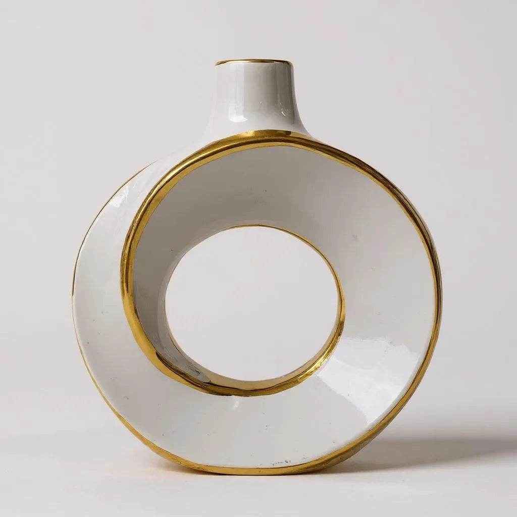 Vaso Decorativo Circular Alidolado - Alidolado