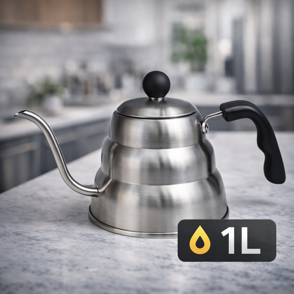Chaleira Inox com Bico Fino 1000ML