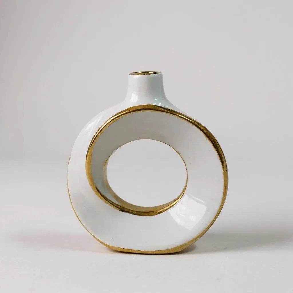 Vaso Decorativo Circular Alidolado - Alidolado