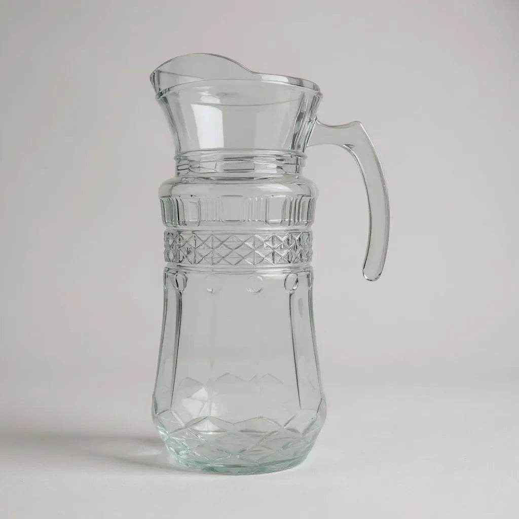 Jarra de Vidro com Relevo Diamante 1400ml Alidolado - Alidolado