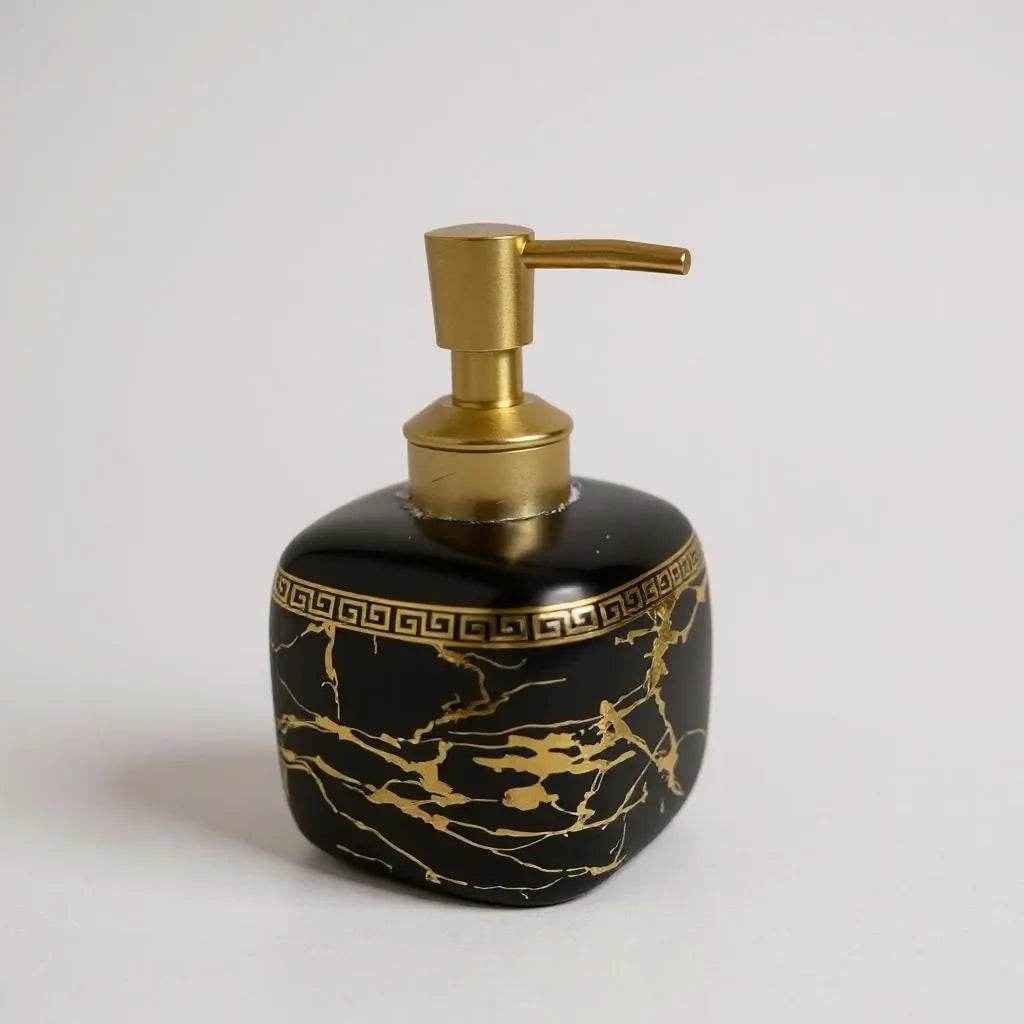 Dispenser de Sabonete Cerâmica Branco Elegance Alidolado - Alidolado