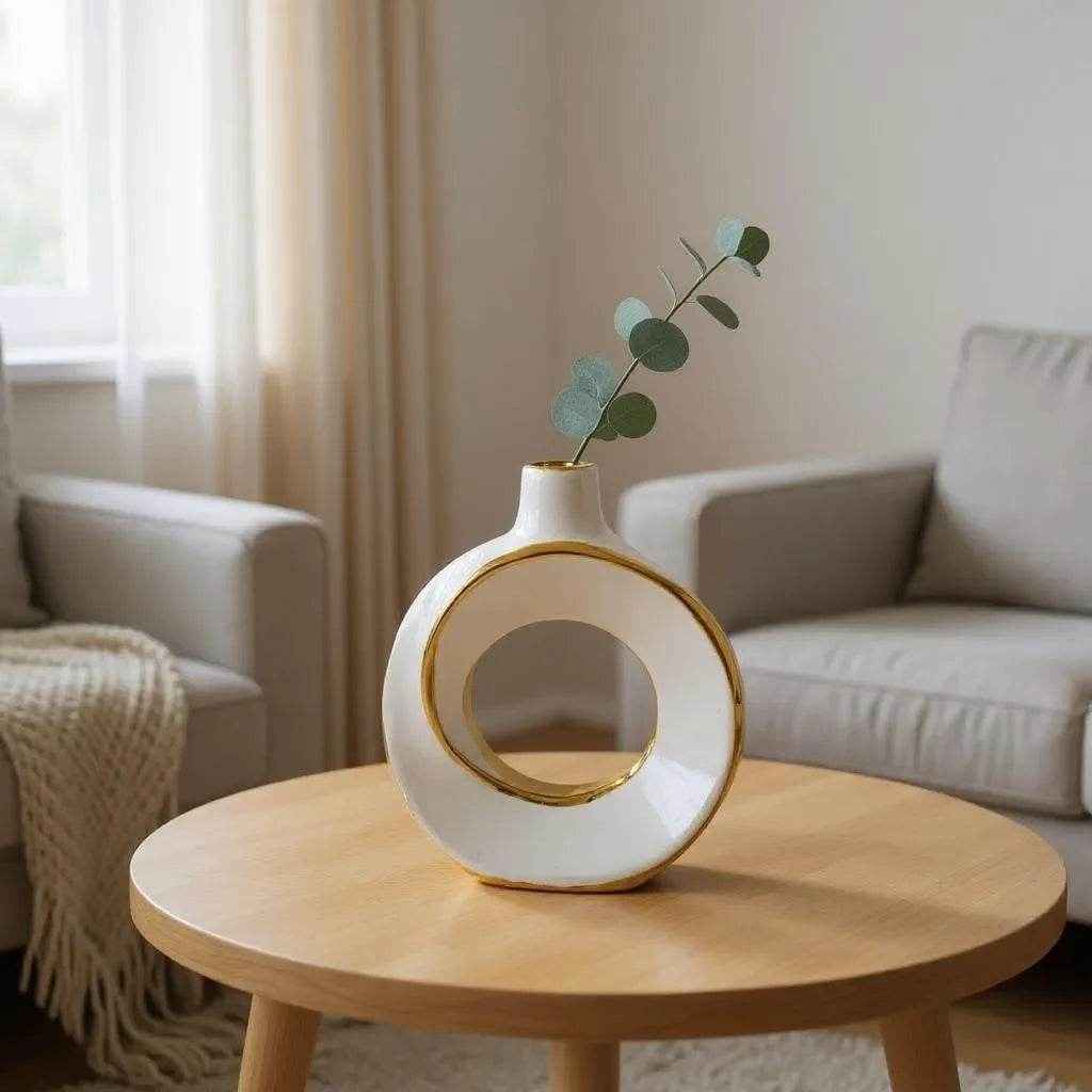 Vaso Decorativo Circular Alidolado