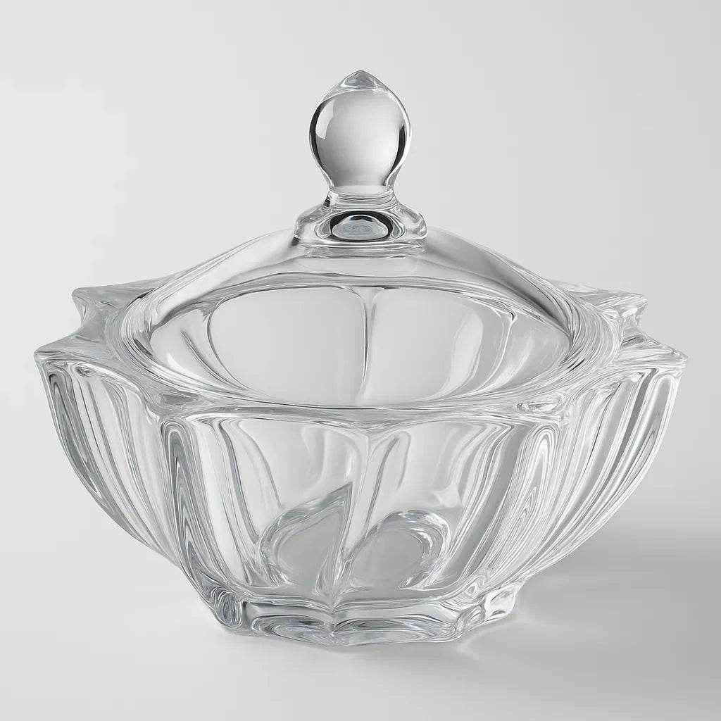 Bomboniere com Tampa de Vidro Alidolado - Alidolado