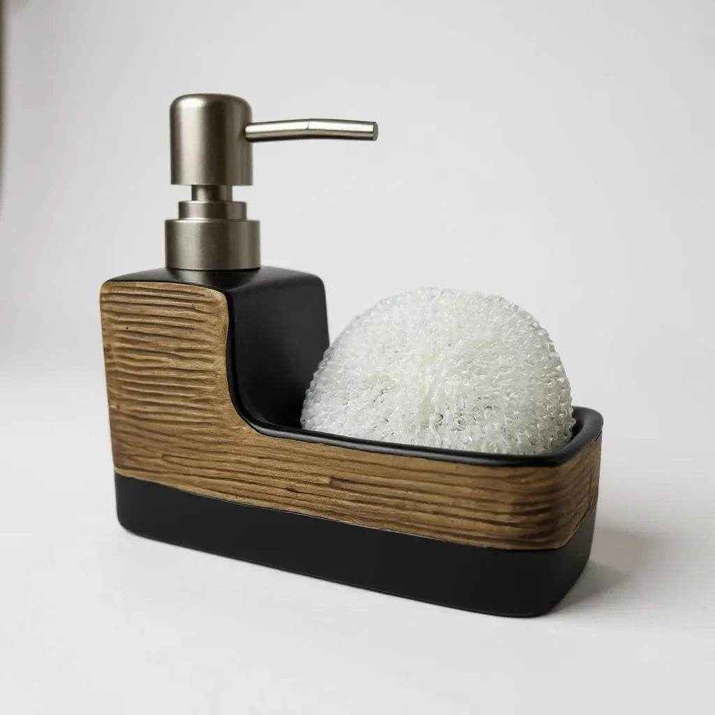 Dispenser de Sabonete Cerâmica Marrom Elegance Alidolado - Alidolado