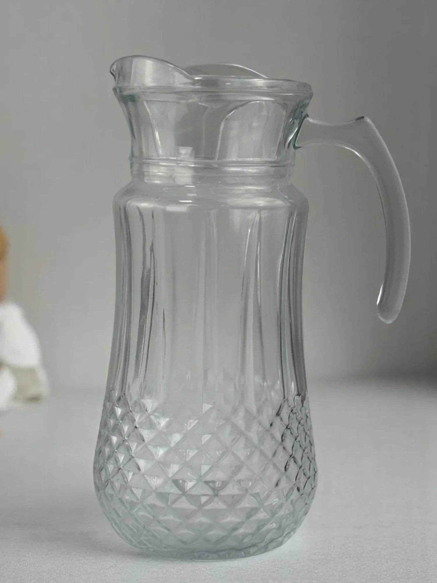 Jarra de Vidro com Alça e Tampa 1400ml Alidolado