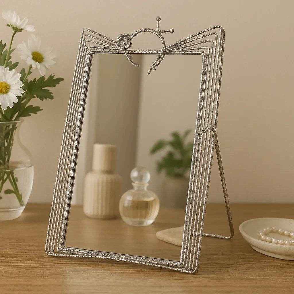 Bandeja de Vidro com Estrutura Prateada Alidolado - Alidolado