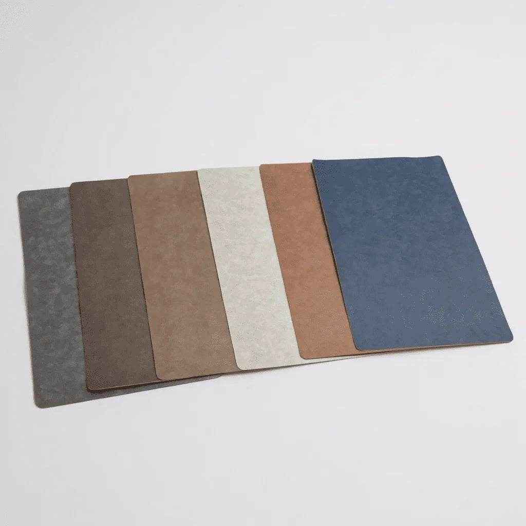 Kit 6 Jogos Americanos Retangular Couro Sintético Alidolado