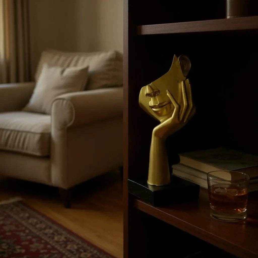 Escultura Abstrata de Mãos e Rostos Decorativa Alidolado - Alidolado