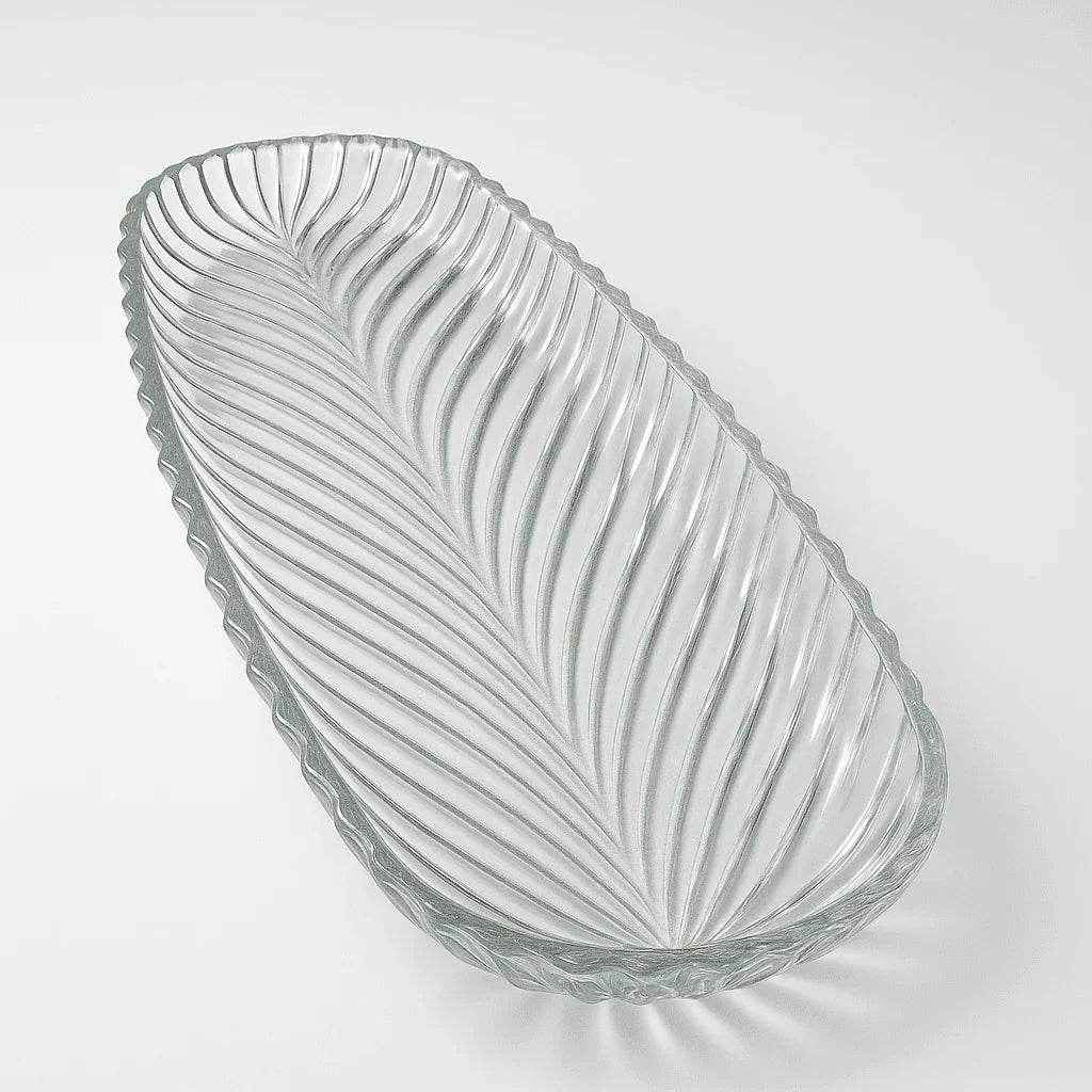 Bandeja de Vidro Oval Decorativa Alidolado - Alidolado