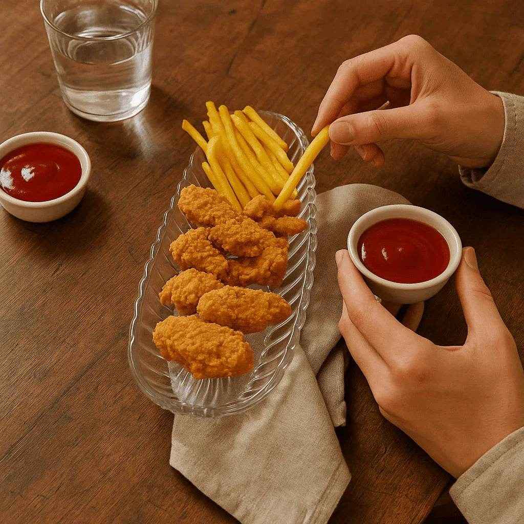 Bandeja de Vidro Oval Decorativa Alidolado - Alidolado