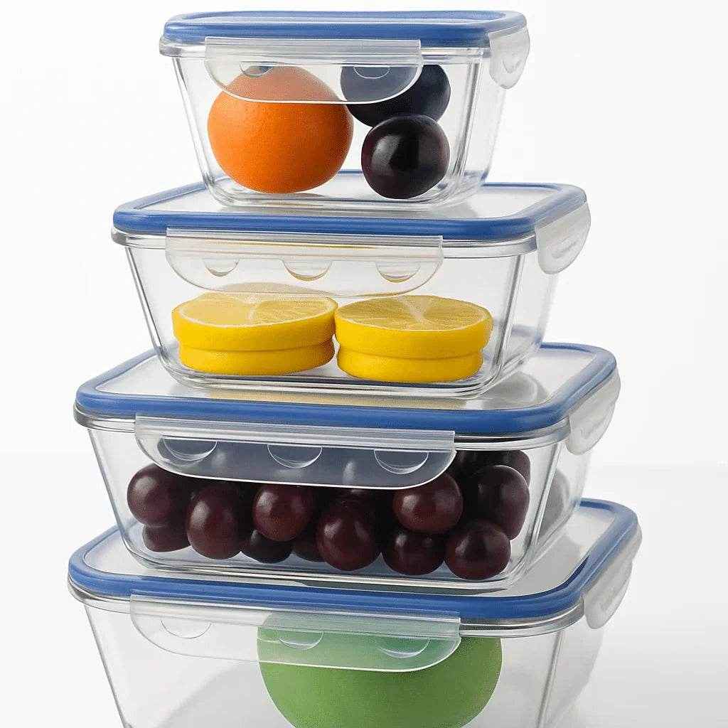 Conjunto de 4 Potes Herméticos alidolado