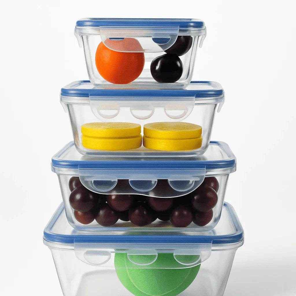 Conjunto de 4 Potes Herméticos alidolado