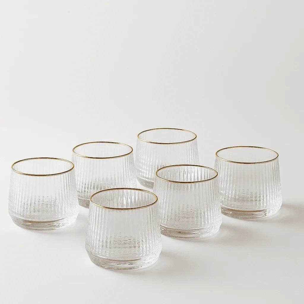 Conjunto de 6 Copos Giratório com Fundo Arredondado 170ml Alidolado - Alidolado