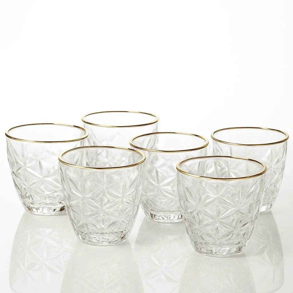 Conjunto de Copos de Vidro 315ml 6 Peças Alidolado - Alidolado