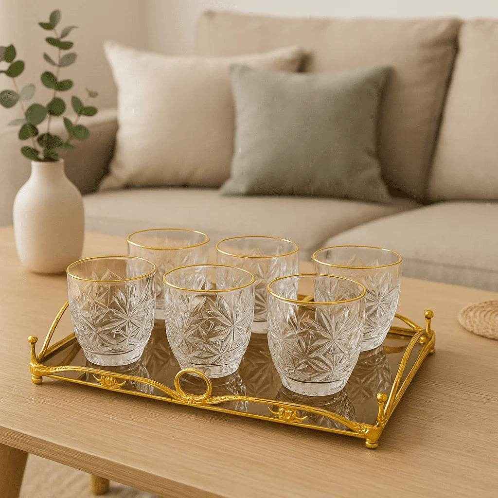 Conjunto de Copos de Vidro 315ml 6 Peças Alidolado - Alidolado