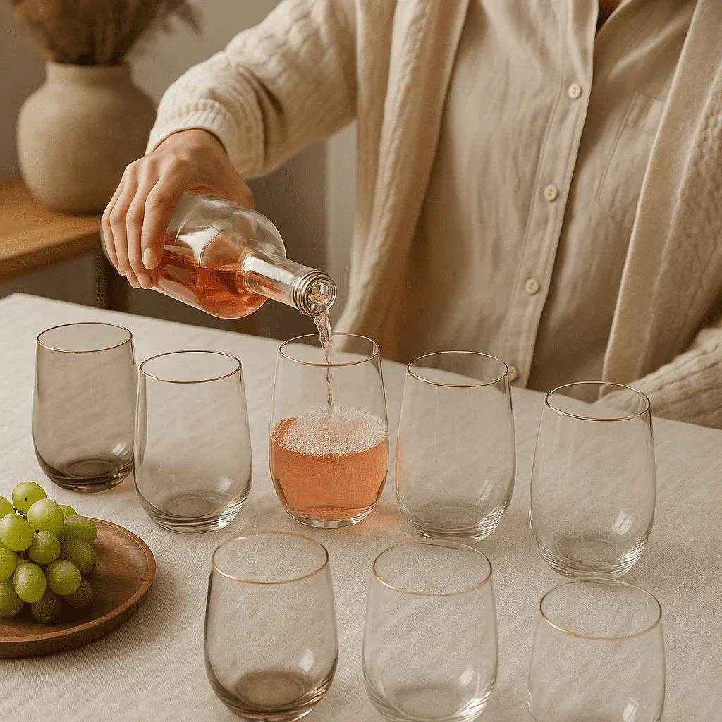 Conjunto de Copos de Vidro 525ml 6 Peças Alidolado - Alidolado