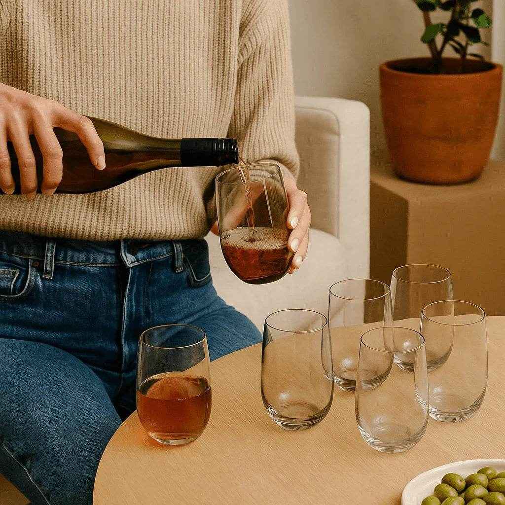 Conjunto de Copos de Vidro 525ml 6 Peças Alidolado - Alidolado