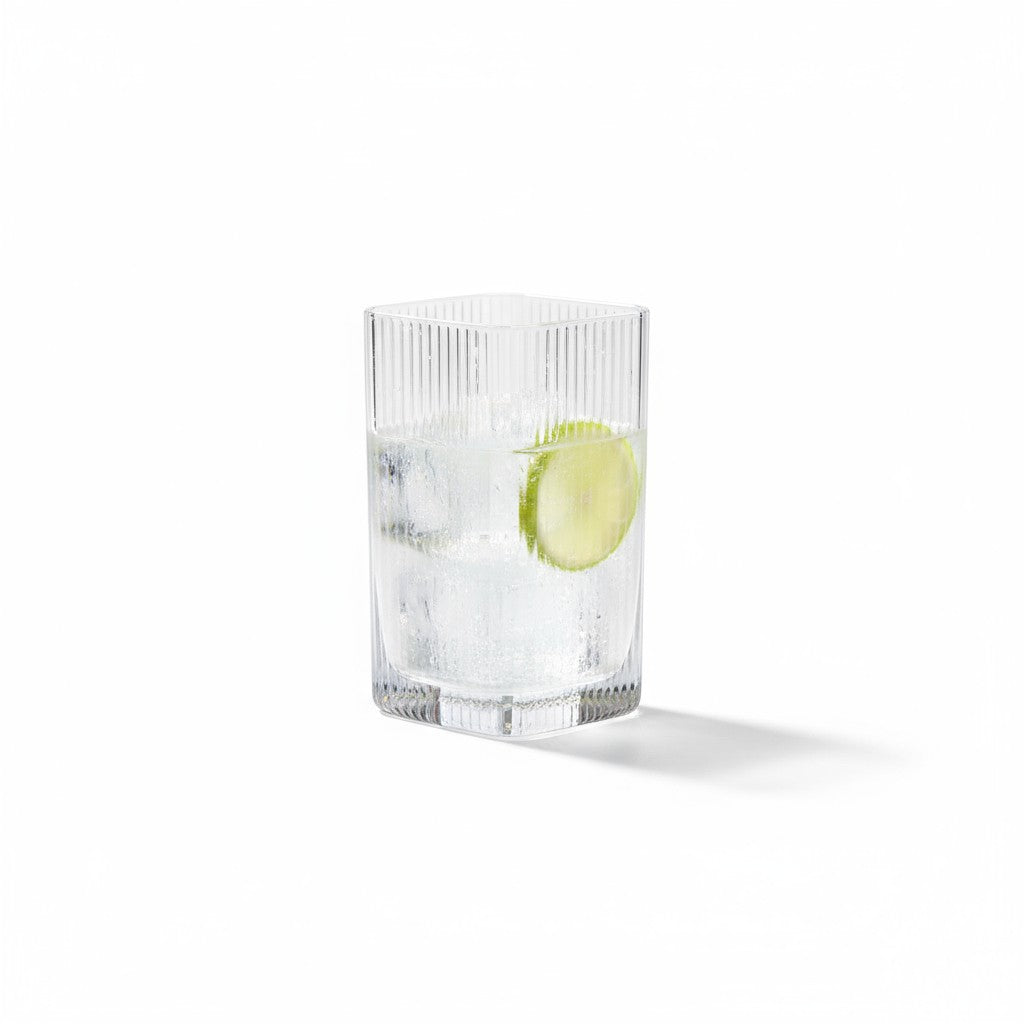 Conjunto de 6 Copos Textura Vertical 350ml Alidolado