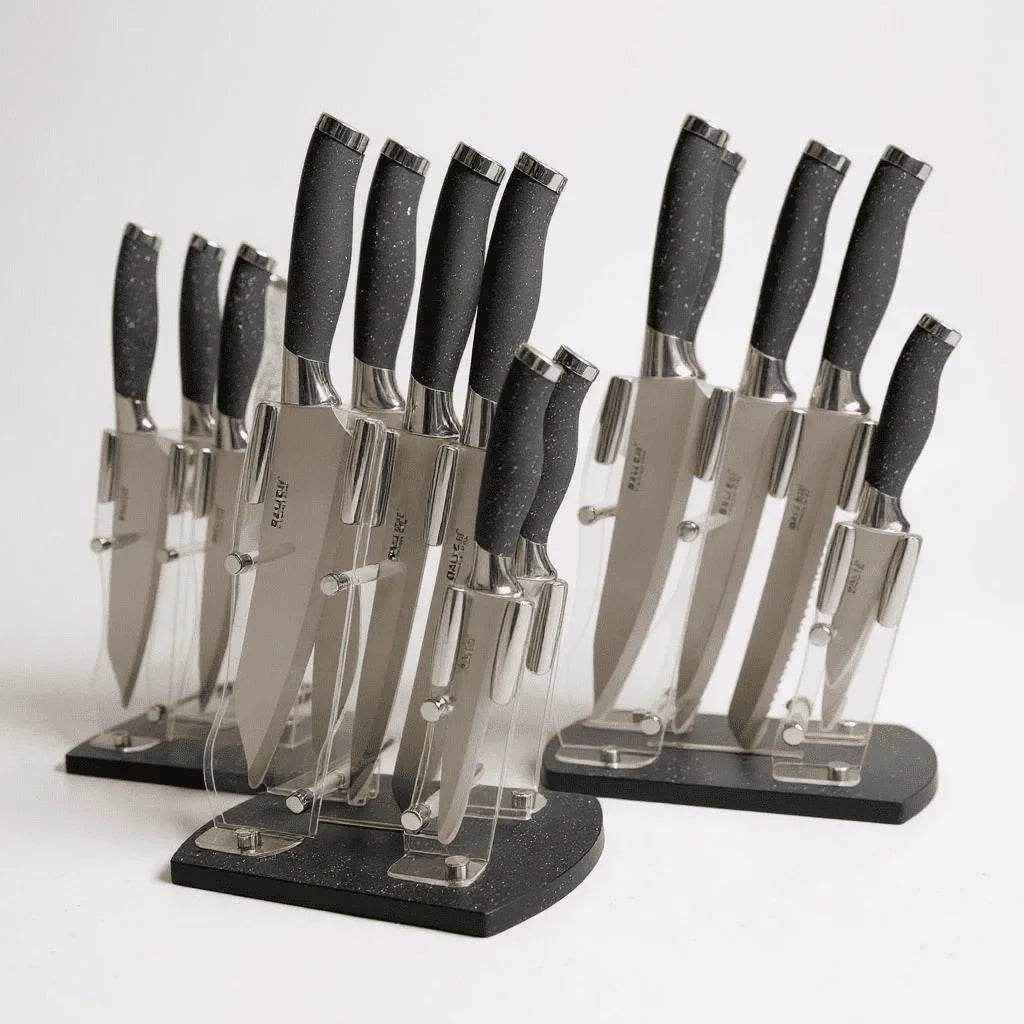 Faqueiro Profissional com Suporte Contemporâneo Alidolado - Alidolado