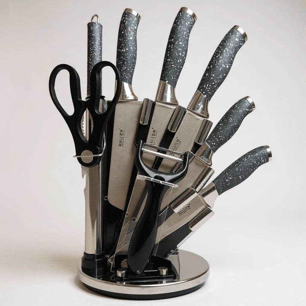 Faqueiro Profissional com Suporte Giratório Decorativo Alidolado - Alidolado