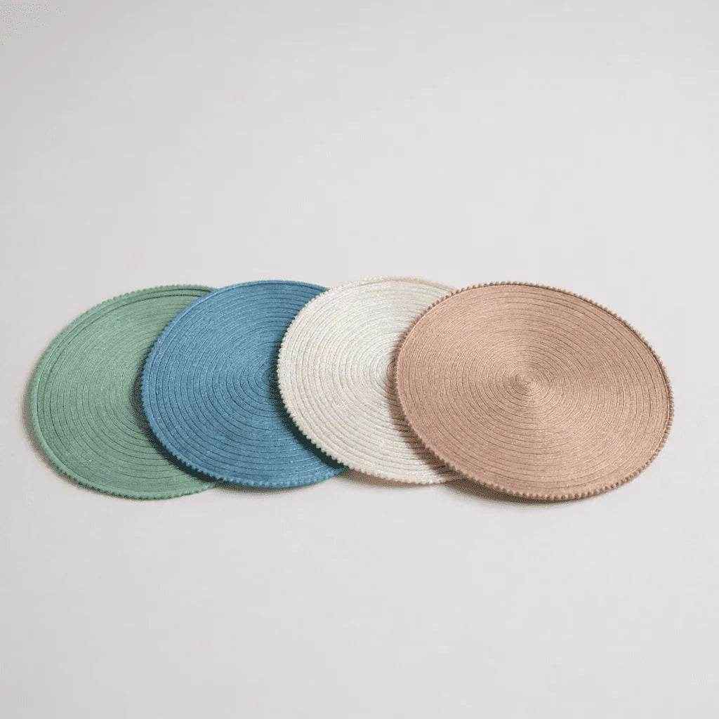 Jogo Americano Fio de Algodão Textura Natural Alidolado - Alidolado