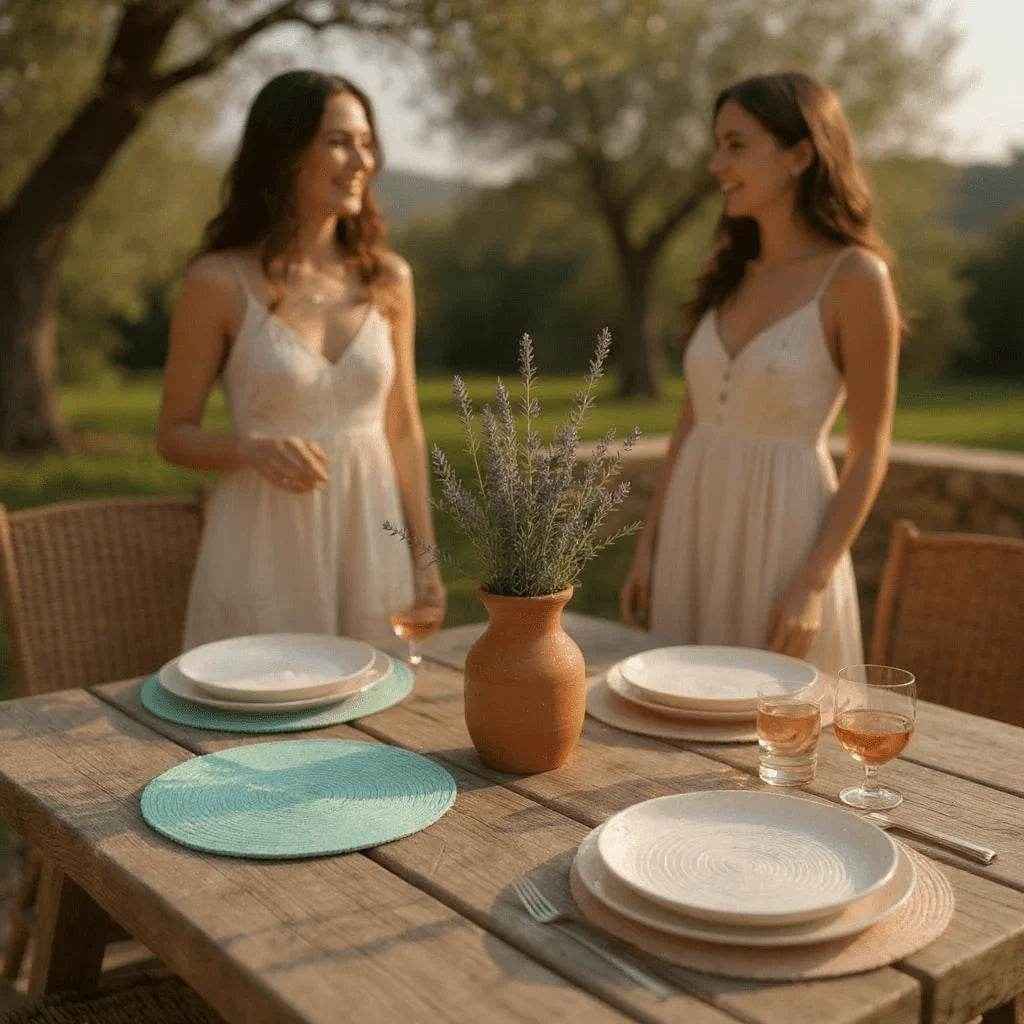 Jogo Americano Fio de Algodão Textura Natural Alidolado - Alidolado