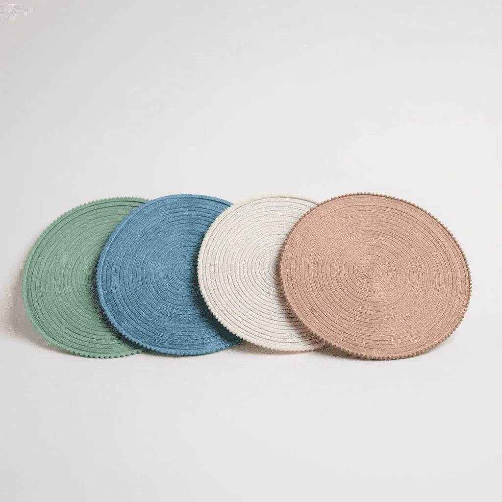 Jogo Americano Fio de Algodão Textura Natural Alidolado - Alidolado