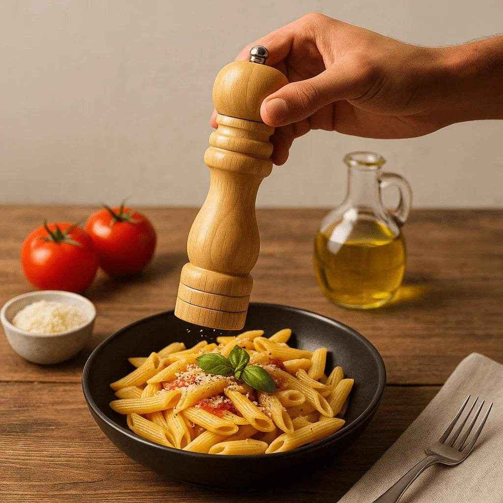 Moedor de Pimenta e Tempero de Bambu Alidolado - Alidolado