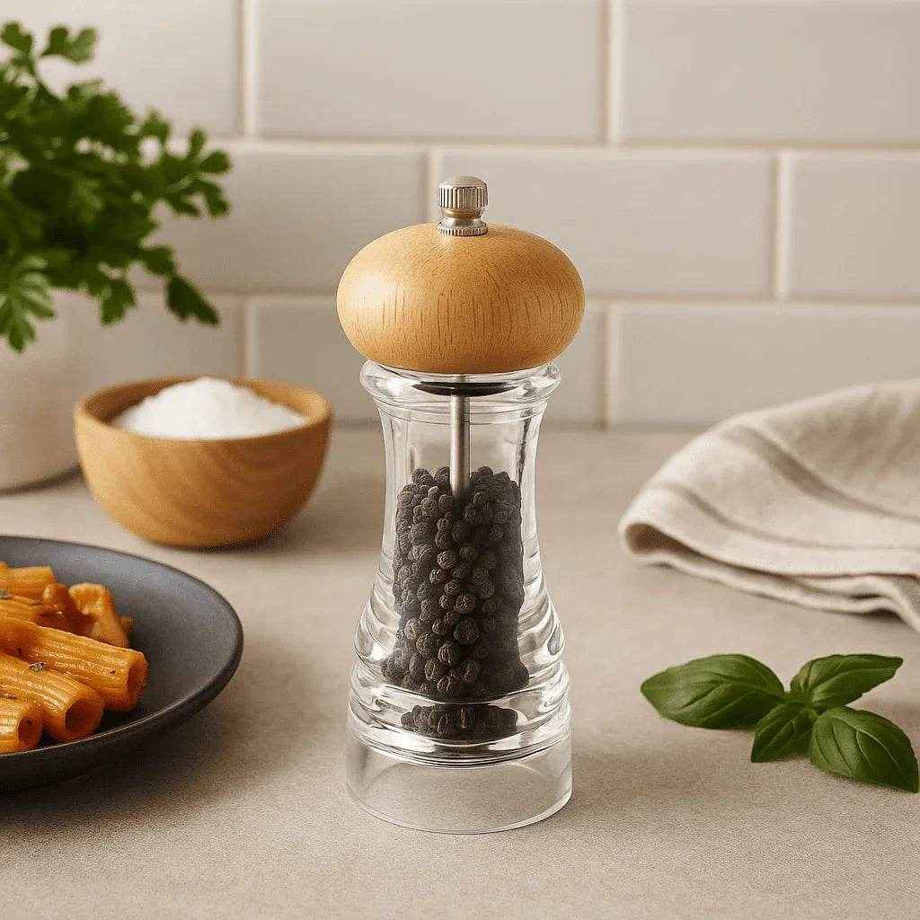 Moedor de Pimenta e Tempero em Acrílico Alidolado - Alidolado