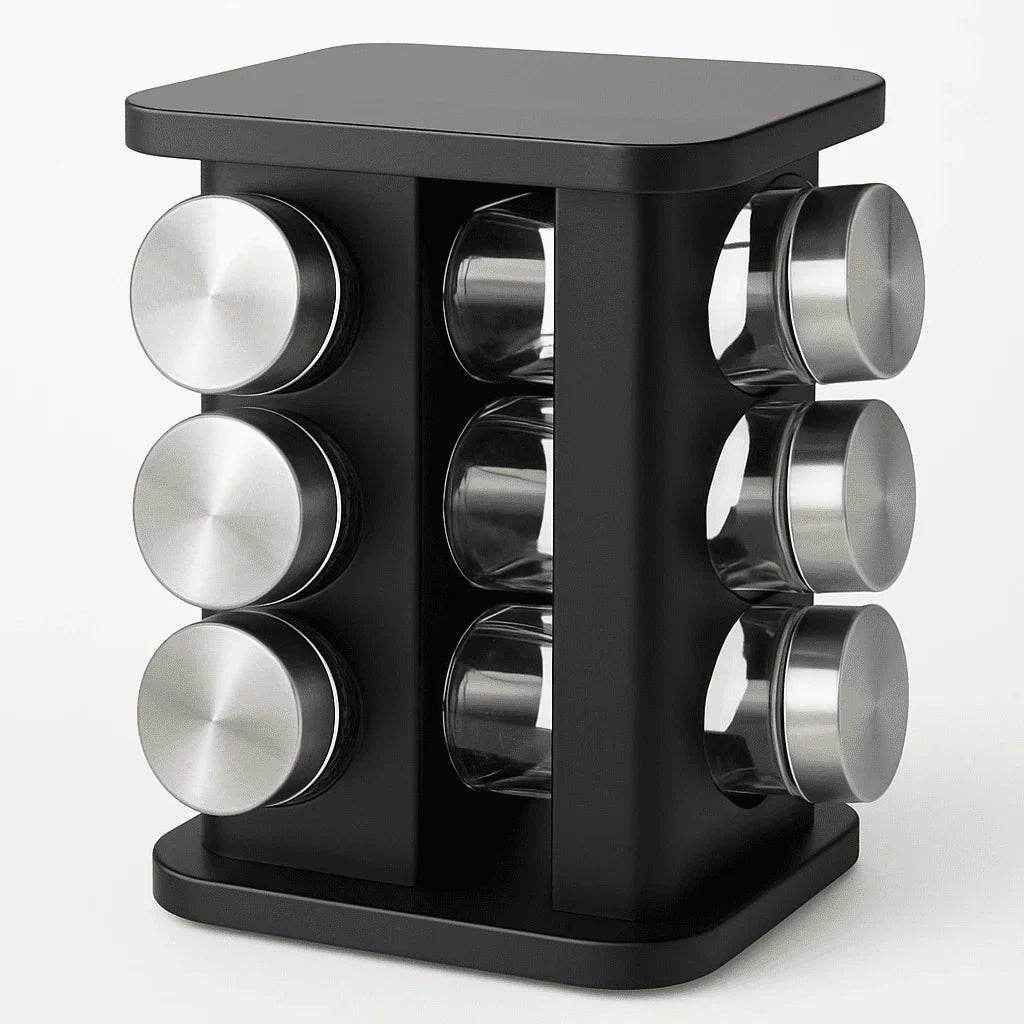 Organizador Giratório de Temperos Aço Cromado Alidolado - Alidolado