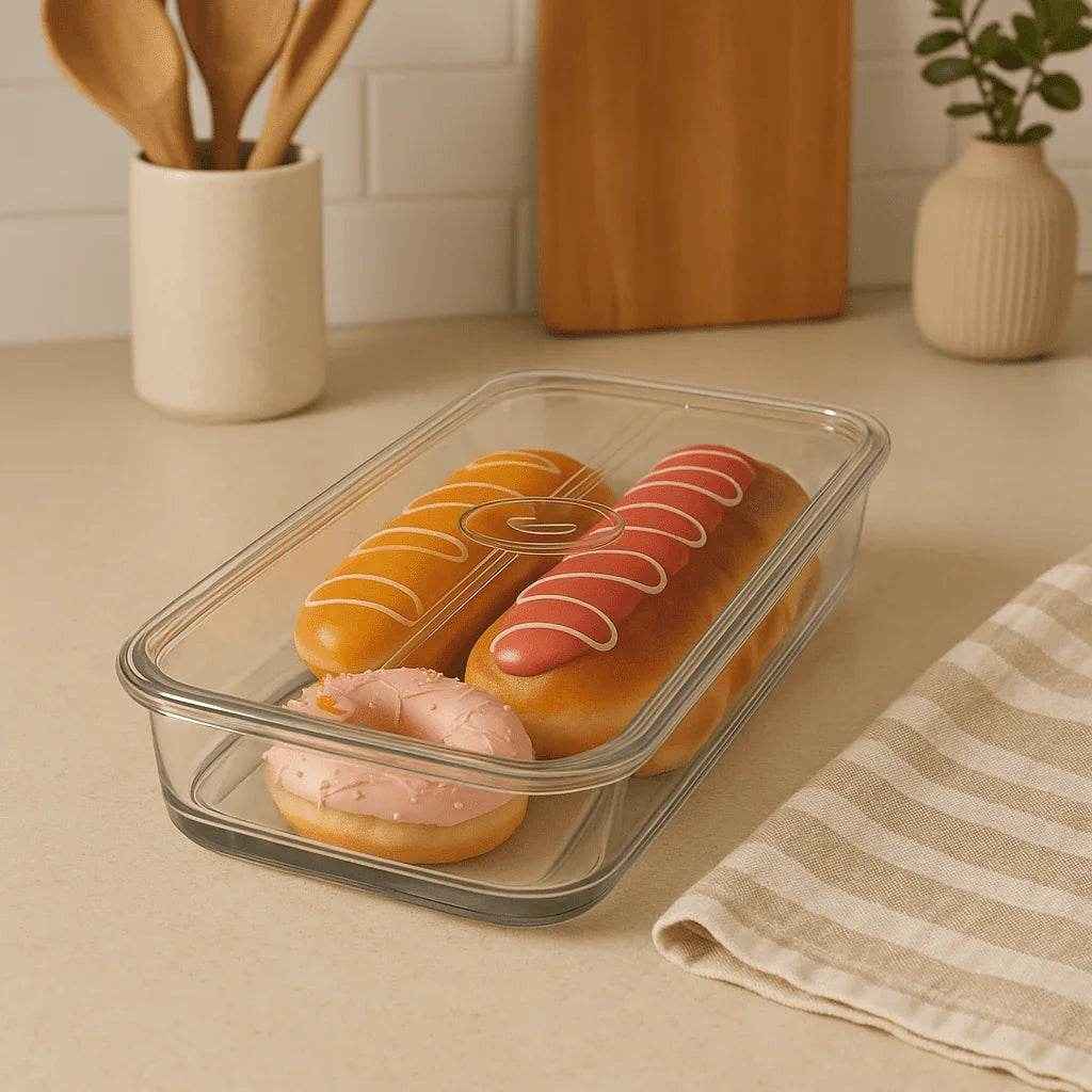 Organizador de Geladeira Transparente com Tampa Alidolado - Alidolado