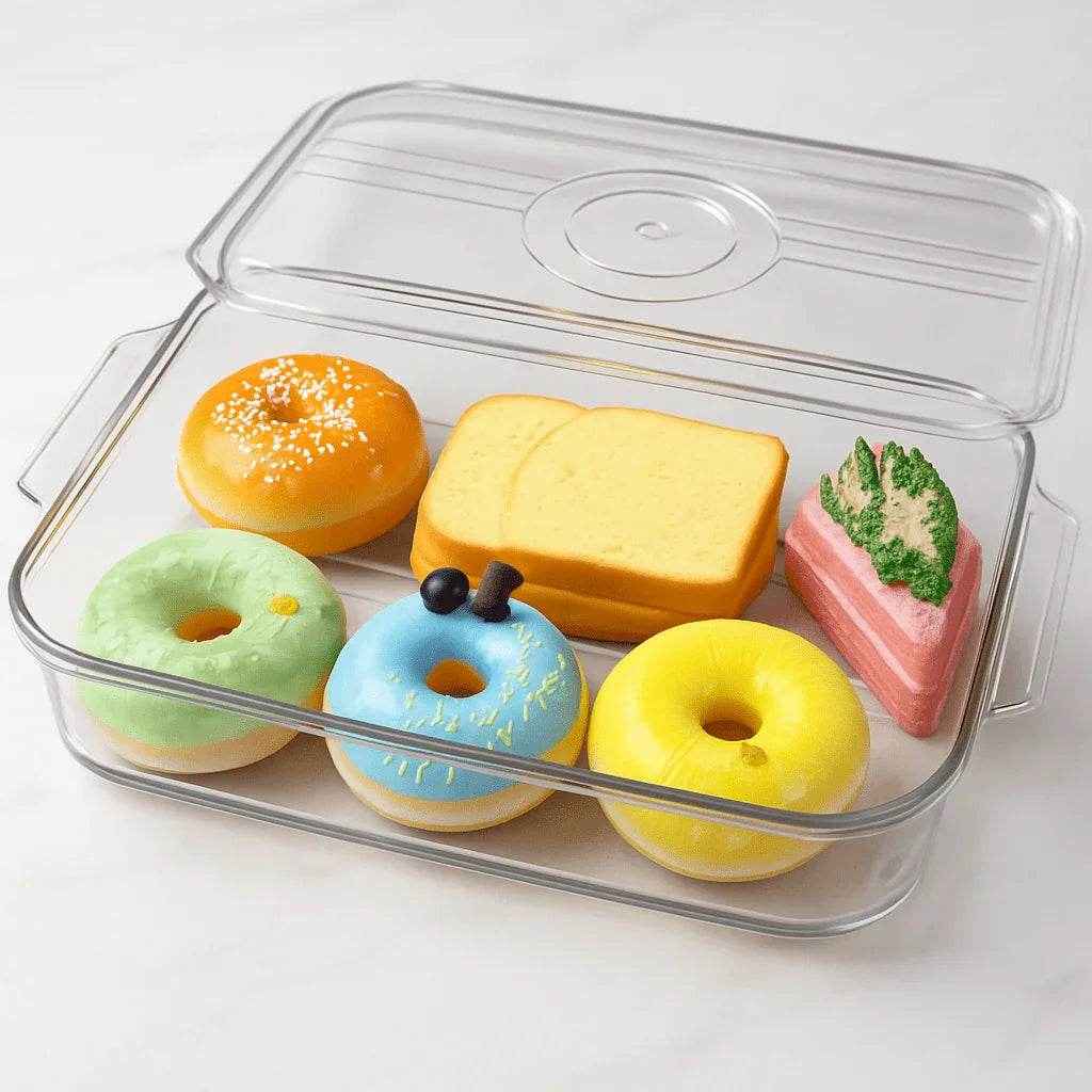 Organizador de Geladeira Transparente com Tampa Alidolado - Alidolado